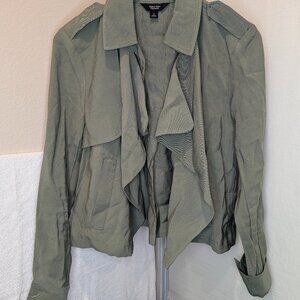 Simply Vera Vera Wang Olive Green Jacket Small
